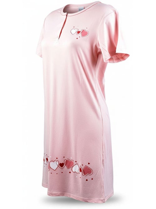 OZABI Camisón de mujer de microfibra con mangas cortas - Kiabi