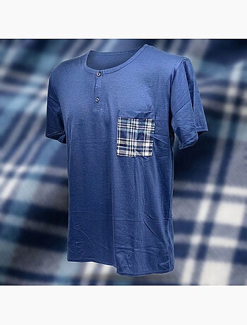 OZABI Conjunto de pijama corto de algodón para hombre