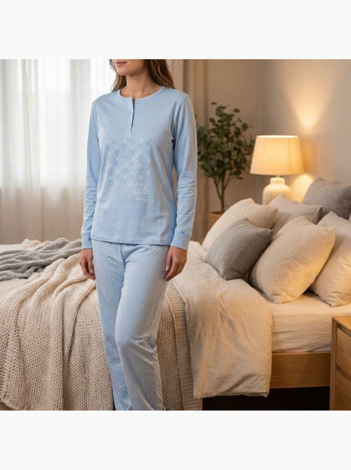 OZABI Conjunto de pijama largo para mujer con mangas largas - Kiabi