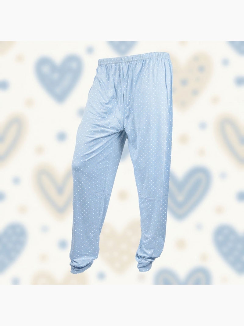 OZABI Conjunto de pijama largo para mujer con mangas largas Azul - Kiabi