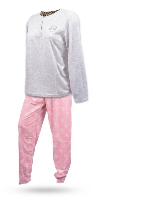 OZABI Conjunto de pijama largo para mujer con mangas largas - Kiabi