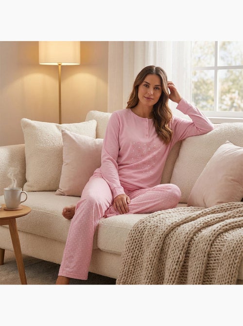 OZABI Conjunto de pijama largo para mujer con mangas largas - Kiabi