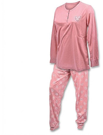 OZABI Conjunto de pijama largo para mujer con mangas largas