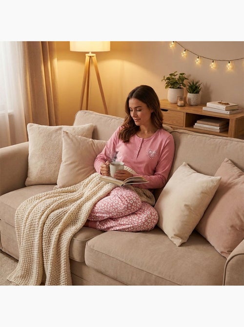 OZABI Conjunto de pijama largo para mujer con mangas largas - Kiabi