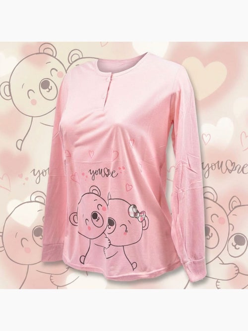 OZABI Conjunto de pijama largo para mujer con mangas largas - Kiabi