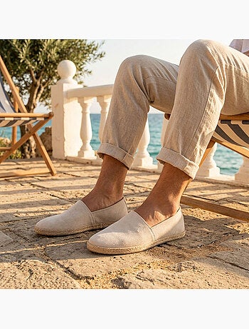 OZABI: elegantes alpargatas de hombre para el verano, sin cordones, con un estilo chic y desenfadado