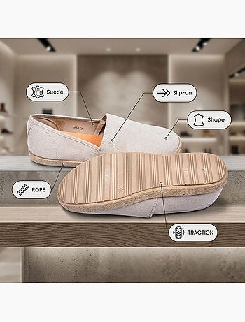 OZABI: elegantes alpargatas de hombre para el verano, sin cordones, con un estilo chic y desenfadado