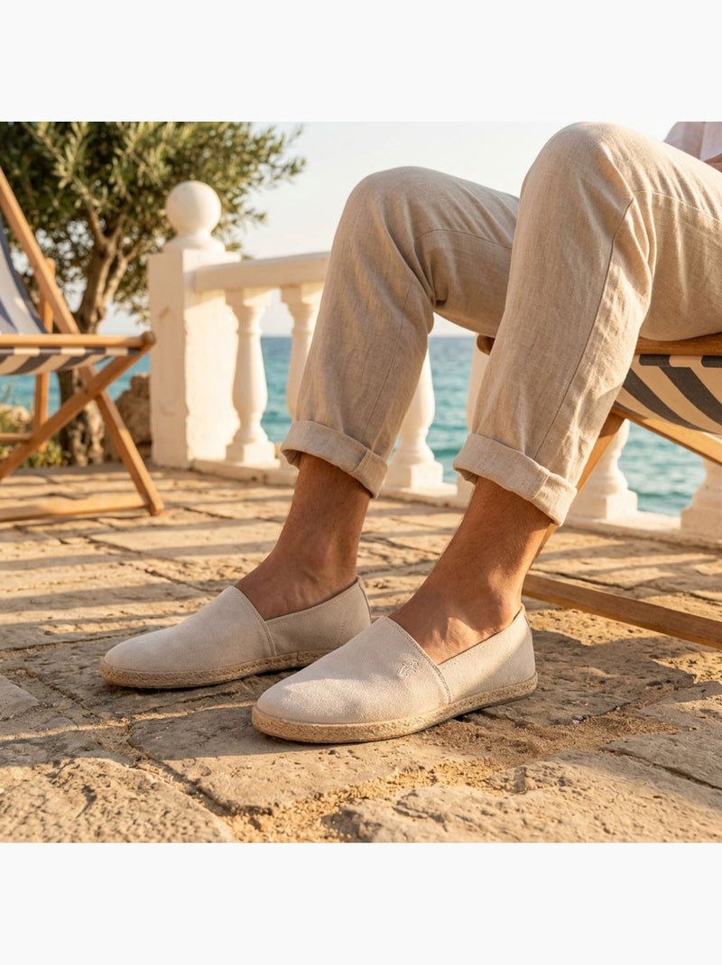 OZABI: elegantes alpargatas de hombre para el verano, sin cordones, con un estilo chic y desenfadado Crema - Kiabi