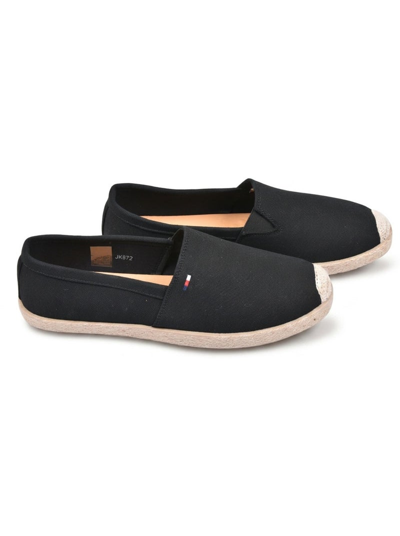 OZABI: elegantes alpargatas de hombre para el verano, sin cordones, con un estilo chic y desenfadado Negro - Kiabi