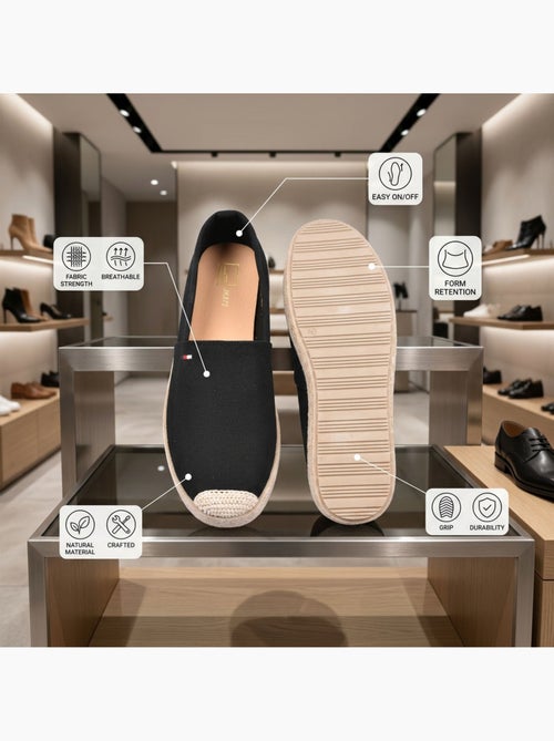 OZABI: elegantes alpargatas de hombre para el verano, sin cordones, con un estilo chic y desenfadado - Kiabi OZABI: elegantes alpargatas de hombre para el verano, sin cordones, con un estilo chic y desenfadado - Kiabi
