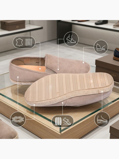 OZABI: elegantes alpargatas de hombre para el verano, sin cordones, con un estilo chic y desenfadado - Kiabi OZABI: elegantes alpargatas de hombre para el verano, sin cordones, con un estilo chic y desenfadado - Kiabi