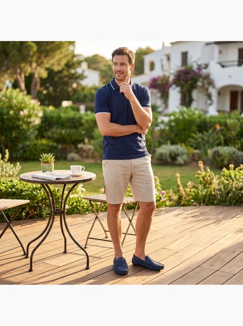 OZABI: mocasines de hombre para la ciudad, cómodos, sin cordones, de nubuck flexible - Kiabi