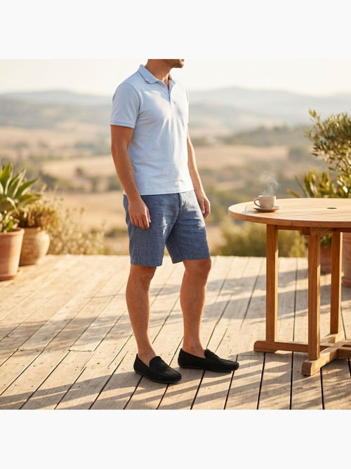 OZABI: mocasines de hombre para la ciudad, cómodos, sin cordones, de nubuck flexible - Kiabi