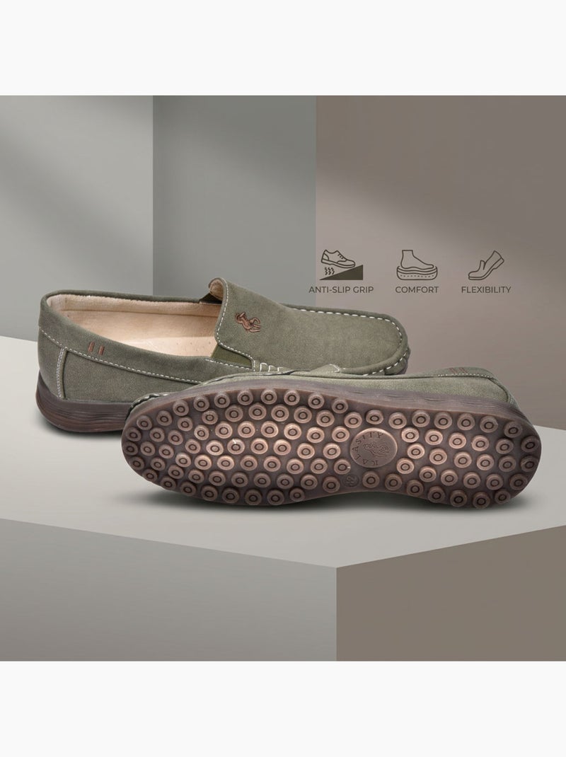 OZABI: mocasines de verano cómodos para hombre, sin cordones Verde - Kiabi