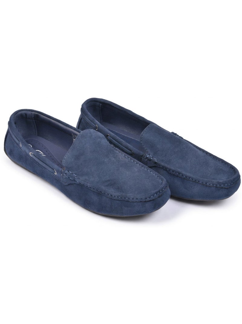 OZABI Mocasines de verano para hombre, estilo náutico, de nubuck flexible Azul marino - Kiabi