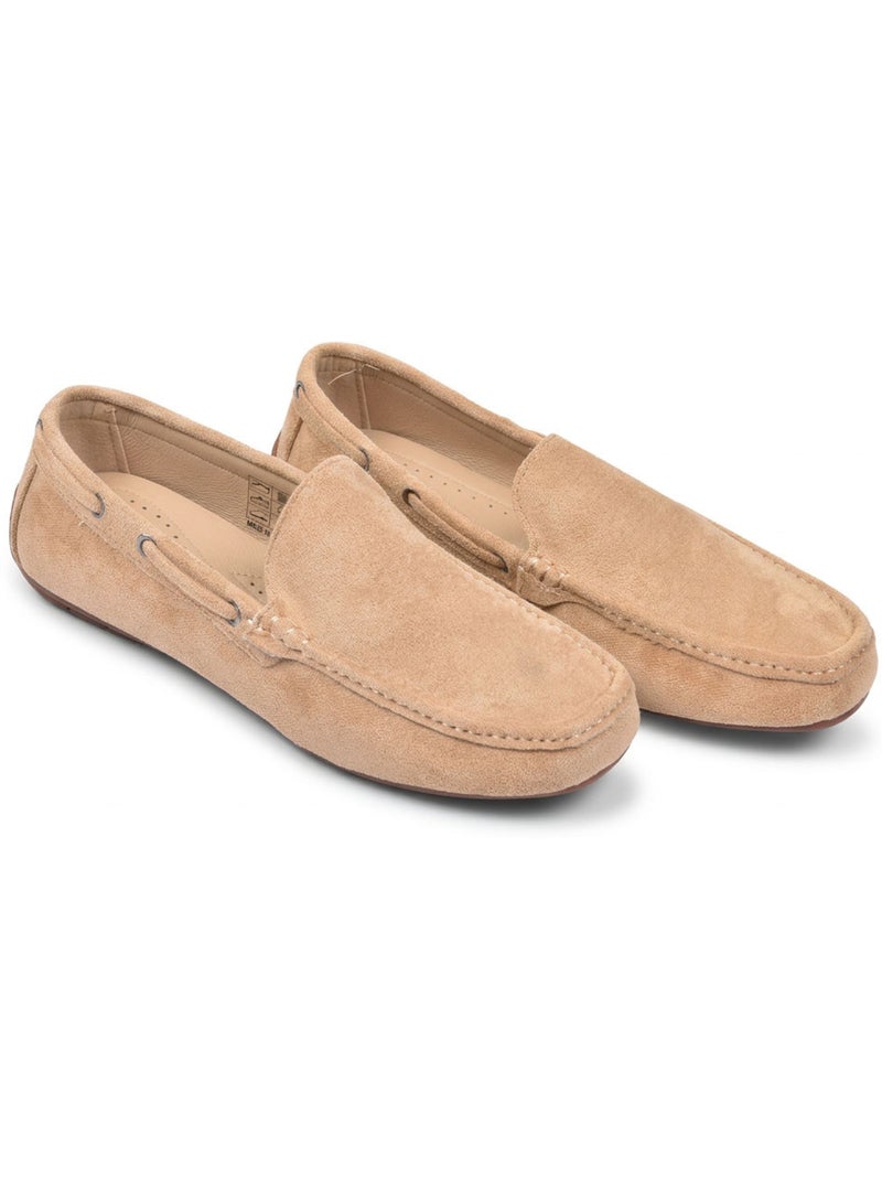 OZABI Mocasines de verano para hombre, estilo náutico, de nubuck flexible Taupe - Kiabi