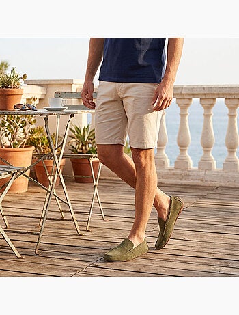 OZABI Mocasines de verano para hombre, estilo náutico, de nubuck flexible
