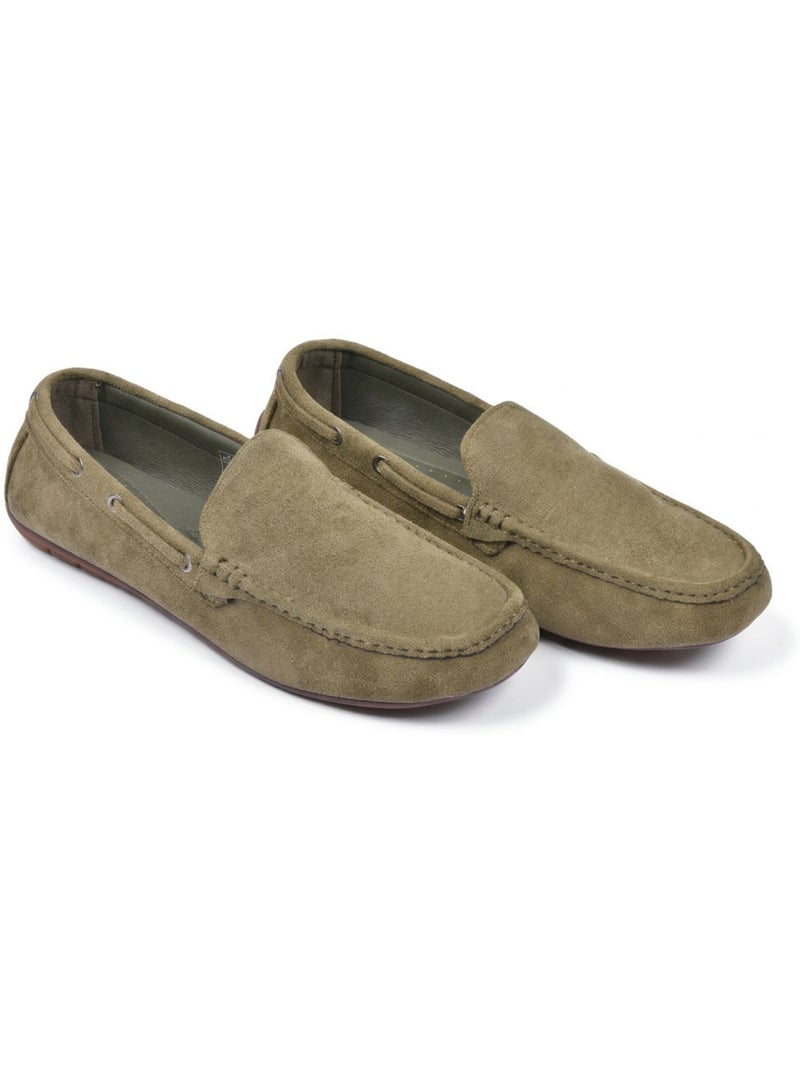 OZABI Mocasines de verano para hombre, estilo náutico, de nubuck flexible Verde - Kiabi