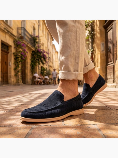 OZABI Mocasines para hombre con microperforaciones, modelo Slip On Premium, cómodos, tallas - Kiabi