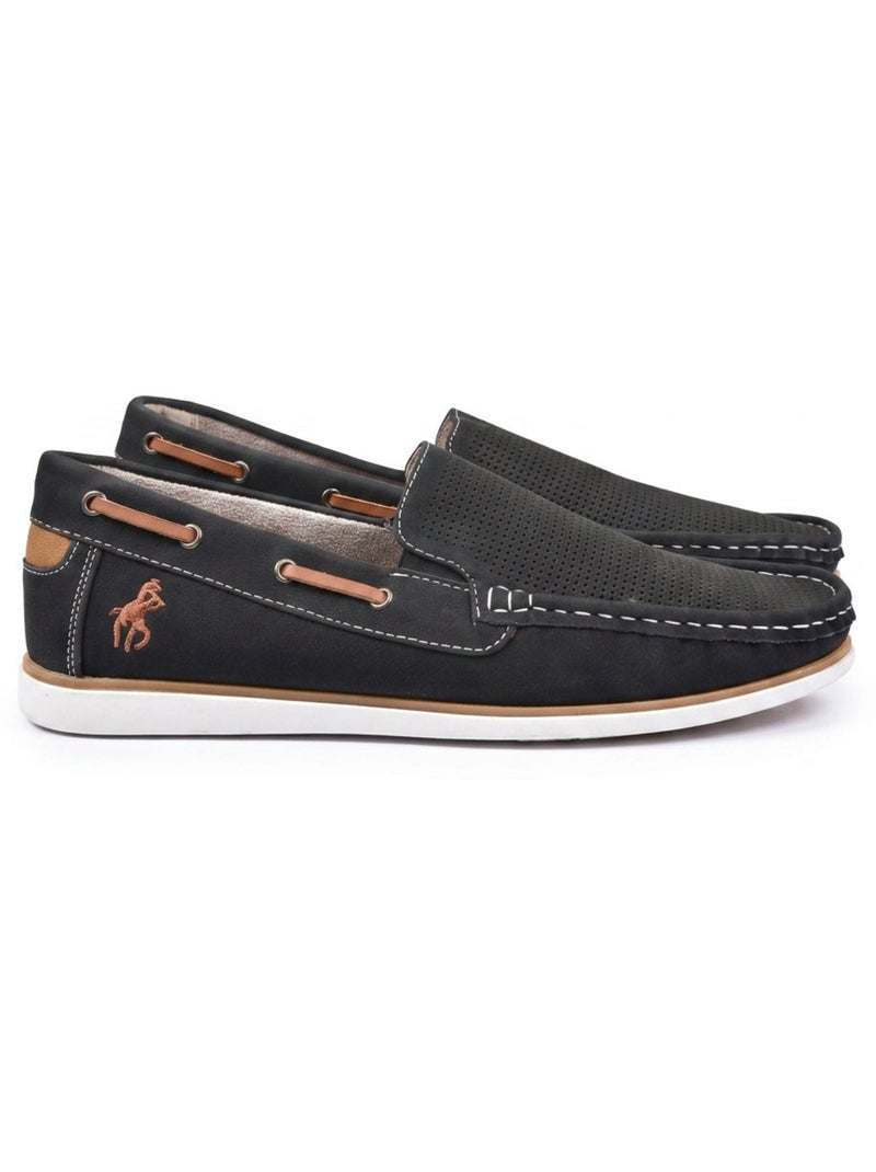 OZABI: mocasines transpirables con perforaciones para hombre, cómodos para el verano, tallas Negro - Kiabi