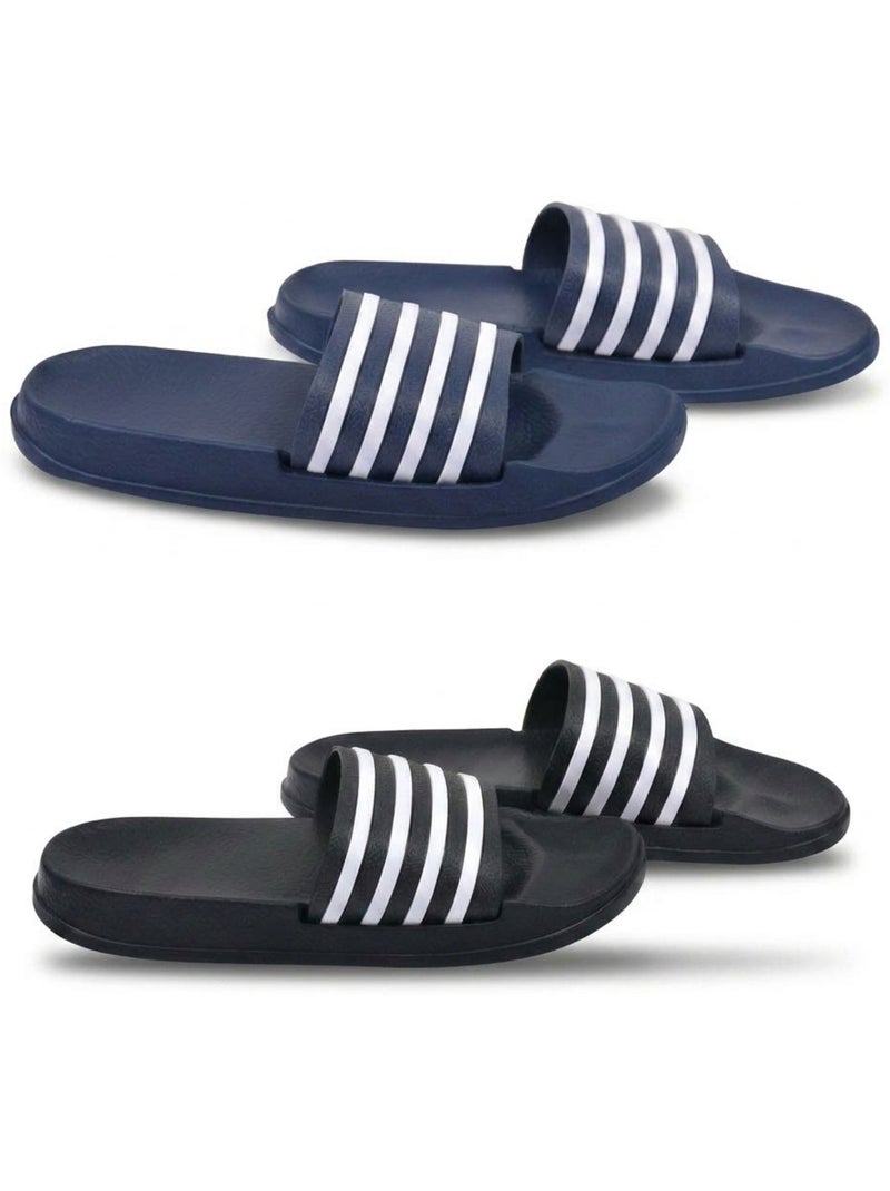 OZABI Pack 2 Pares Chanclas Niño EVA Antideslizante Azul marino - Kiabi
