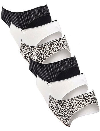 OZABI Pack de braguitas de algodón para mujer – Lote de 6