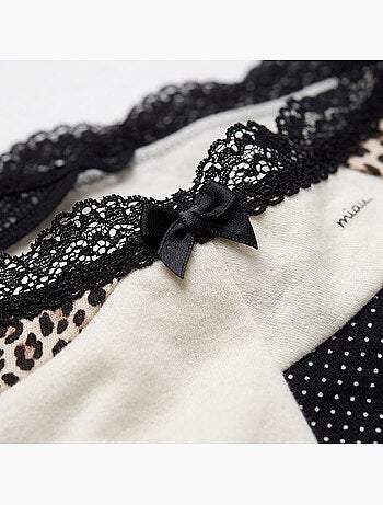 OZABI Pack de braguitas de algodón para mujer – Lote de 6