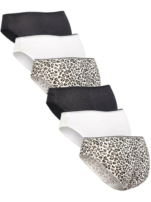 OZABI Pack de braguitas de algodón para mujer – Lote de 6 - Kiabi
