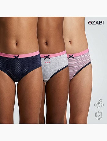 OZABI Pack de braguitas de algodón para niña - Lote de 6