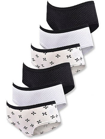 OZABI Pack de braguitas de algodón para niña - Lote de 6