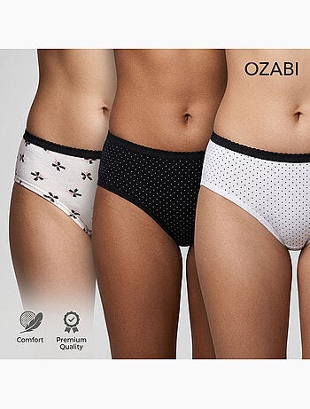 OZABI Pack de braguitas de algodón para niña - Lote de 6