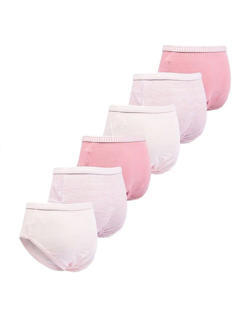 OZABI Pack de braguitas de algodón para niña - Lote de 6 Rosa - Kiabi