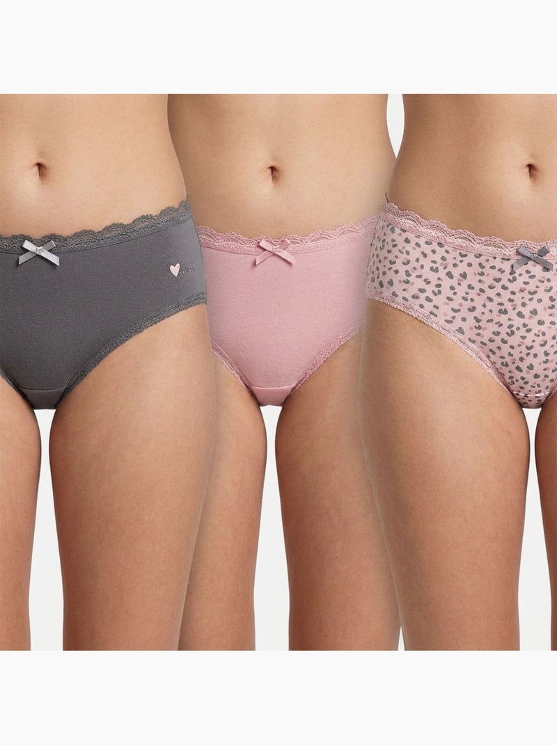 OZABI Pack de braguitas de algodón para niña - Lote de 6 Rosa/Multicolor - Kiabi