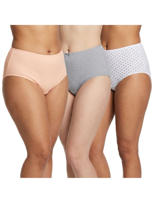 OZABI Pack de braguitas de mujer de cintura alta de algodón – Lote de 6 - Kiabi