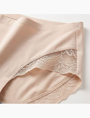 OZABI Pack de braguitas moldeadoras invisibles para mujer con encaje y corte láser – Lote de 6