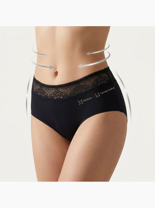OZABI Pack de braguitas moldeadoras para mujer con encaje invisible – Lote de 4 - Kiabi