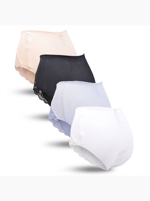 OZABI Pack de braguitas moldeadoras para mujer con encaje invisible – Lote de 4 - Kiabi