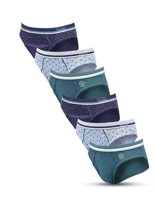 OZABI Pack de calzoncillos para hombre 100 % algodón – Lote de 6 - Kiabi