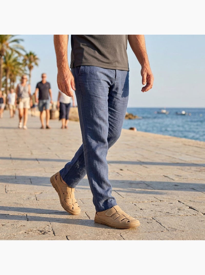 OZABI: sandalias cerradas para hombre, cómodas y frescas para el verano Beige - Kiabi