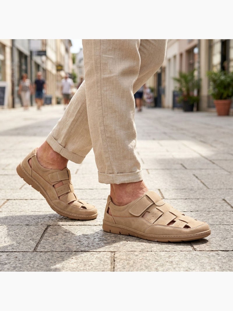 OZABI: sandalias cerradas para hombre, cómodas y frescas para el verano Beige - Kiabi