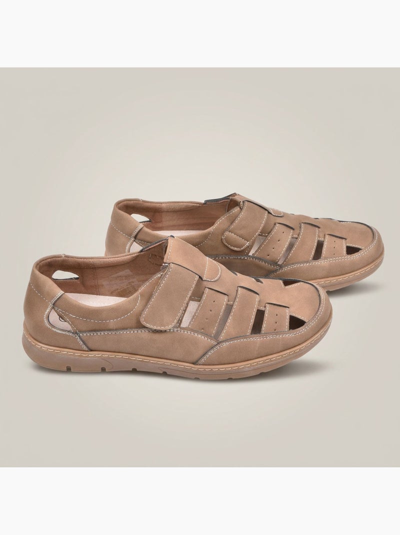 OZABI: sandalias cerradas para hombre, cómodas y frescas para el verano Camel - Kiabi