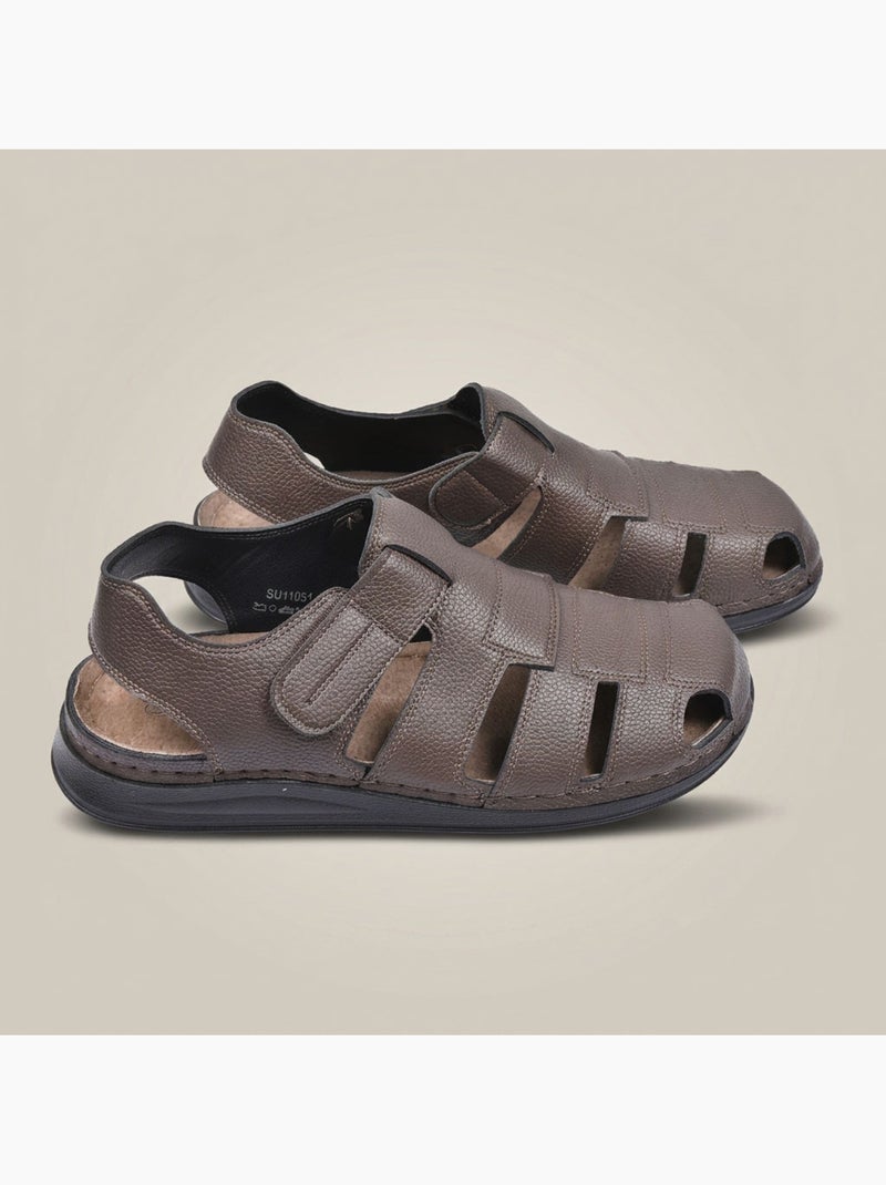 OZABI: sandalias cerradas para hombre, cómodas y frescas para el verano Marrón oscuro - Kiabi