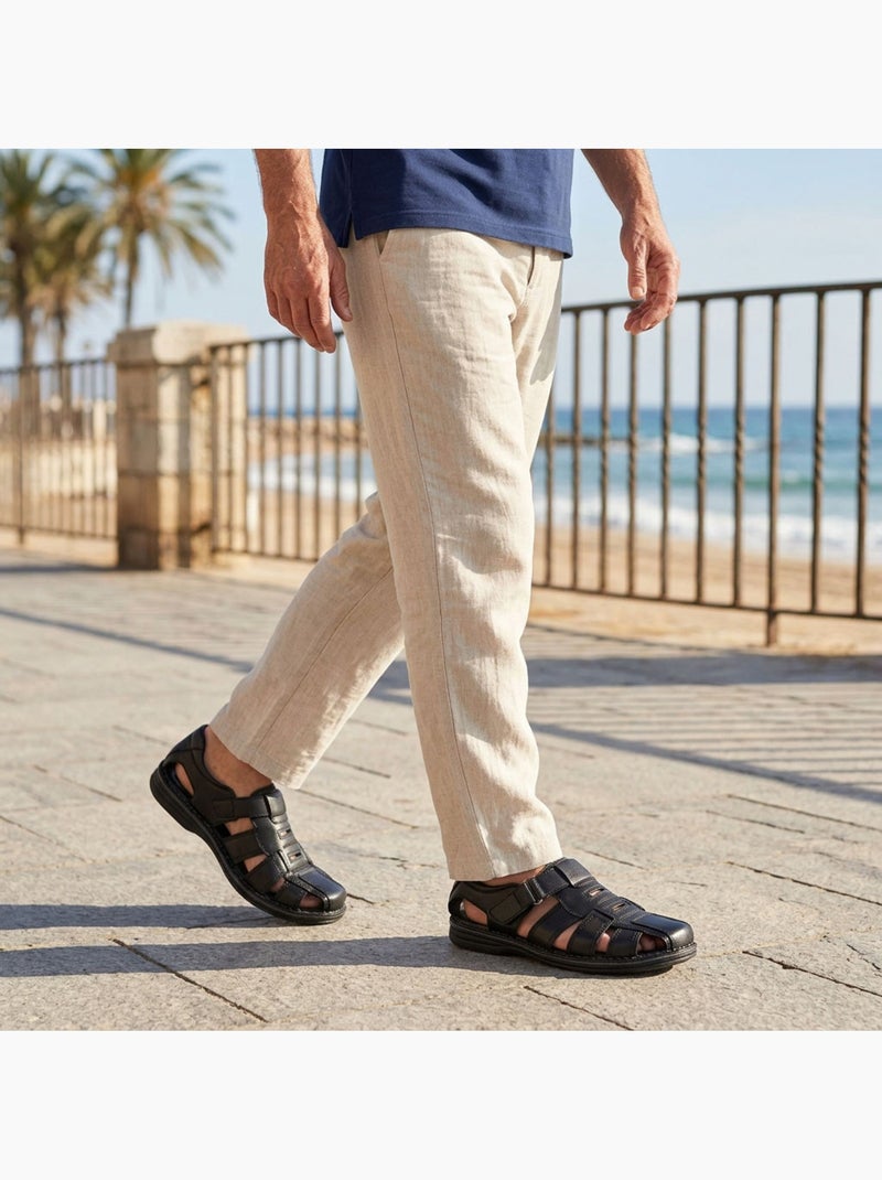 OZABI: sandalias cerradas para hombre, cómodas y frescas para el verano Negro - Kiabi