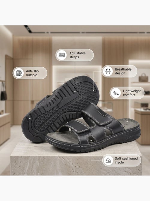 OZABI Sandalias Hombre Confort Doble Velcro Antideslizantes VeranoCharacter count: 66 characters ✓ - Kiabi