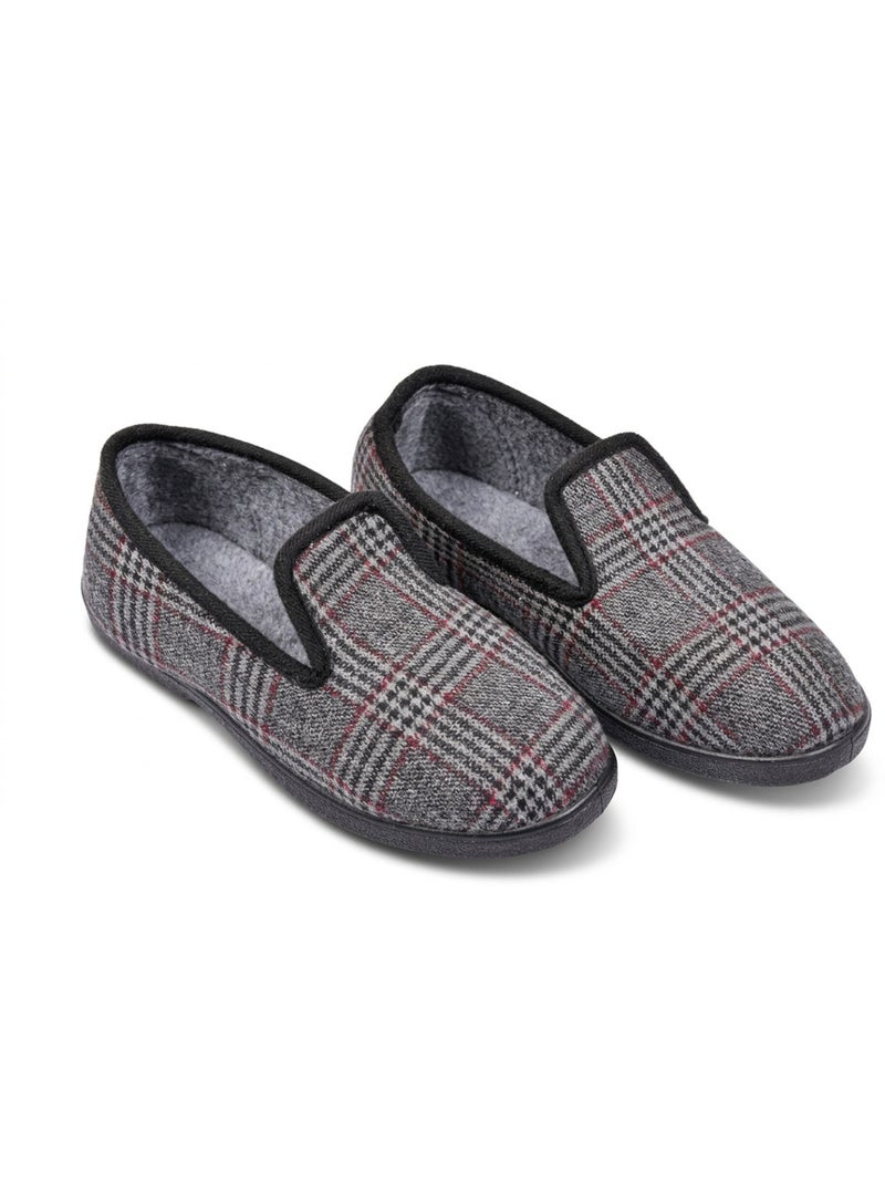 OZABI: zapatillas de casa para hombre, tipo charentaise, cálidas y antideslizantes Gris - Kiabi