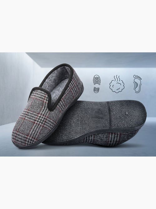 OZABI: zapatillas de casa para hombre, tipo charentaise, cálidas y antideslizantes - Kiabi