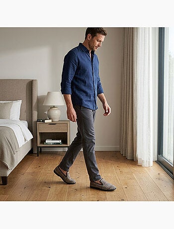 OZABI: zapatillas de casa para hombre, tipo charentaise, cálidas y antideslizantes