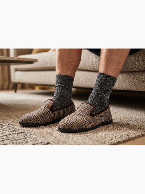 OZABI: zapatillas de casa para hombre, tipo charentaise, cálidas y antideslizantes - Kiabi