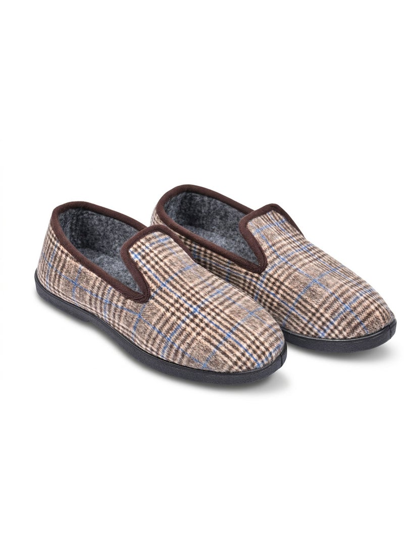 OZABI: zapatillas de casa para hombre, tipo charentaise, cálidas y antideslizantes Marrón - Kiabi
