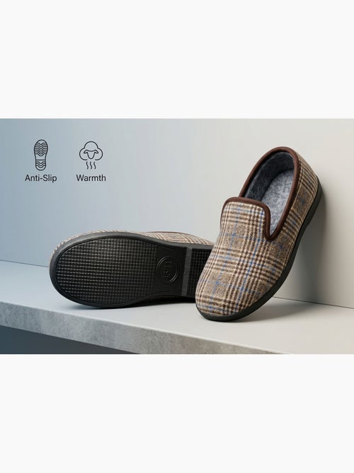 OZABI: zapatillas de casa para hombre, tipo charentaise, cálidas y antideslizantes - Kiabi